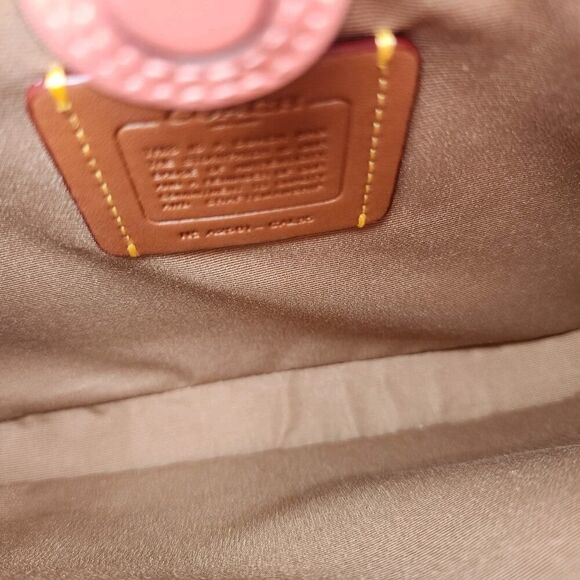 NWT Coach CAL35 Savannah Small Carryall Bag With Floral Print Gold/Sand - Picture 6 of 7